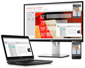 Dell デジタルハイエンドシリーズ U2417HWi 24インチワイドワイヤレスモニタ | ビジネスの日常に最適な設計