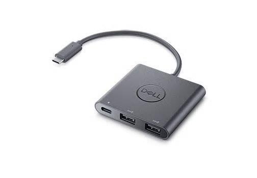 Dell アダプター USB-C + デュアル USB-A（パワーパススルー対応）